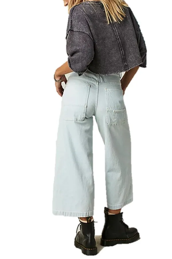 Piper Mid-rise Crop Wide-Leg Jean