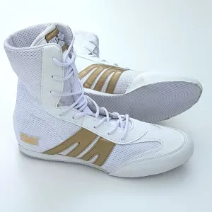 Pro Box Kids Boxing Boots - White/Gold