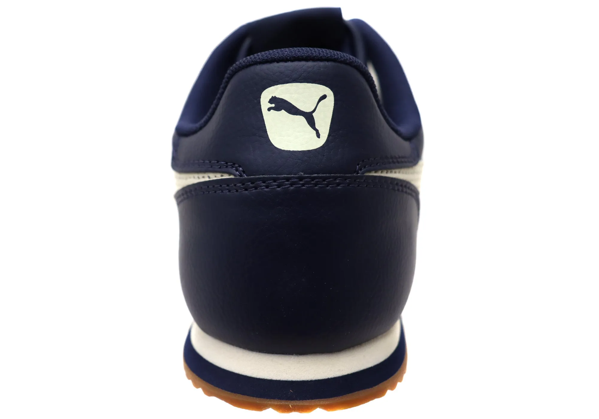 Puma Mens Turino II Comfortable Navy Lace Up Sneakers