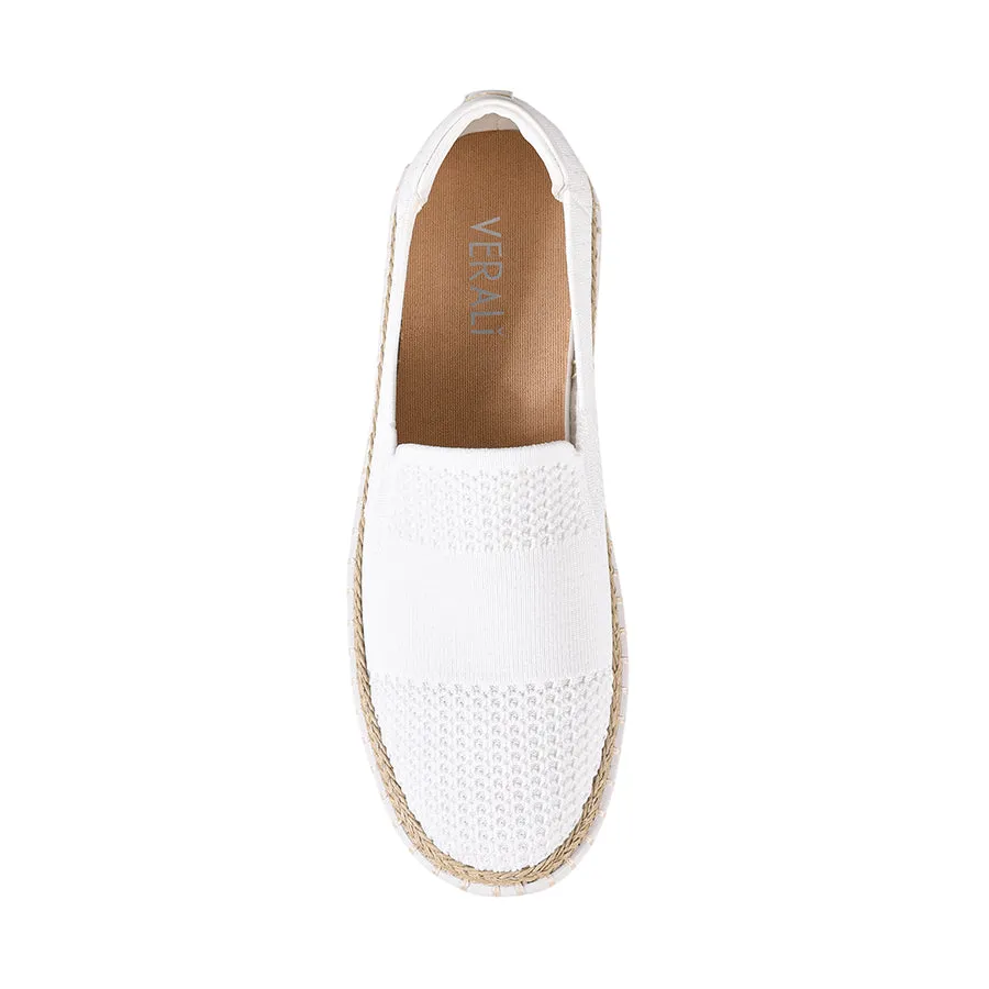 Queen Slip On Sneakers - White Knit