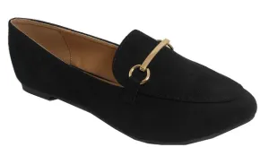 "Tyra" Black Flats