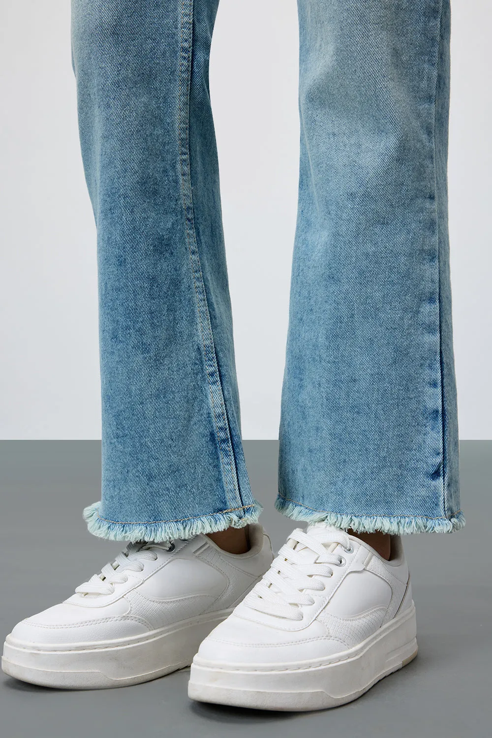 Retro Cropped Bootcut Jeans