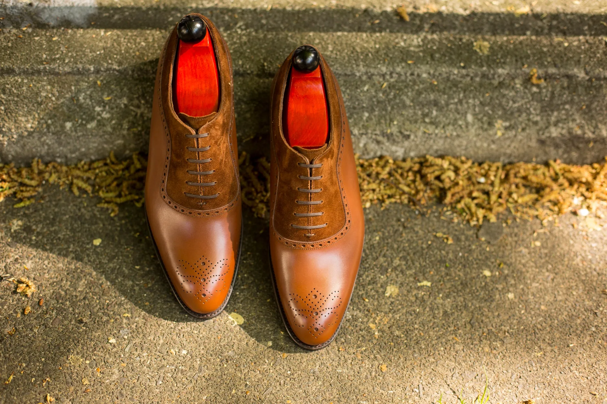 Roosevelt - MTO - Caramel Calf / Snuff Suede - NGT Last - Single Leather Sole