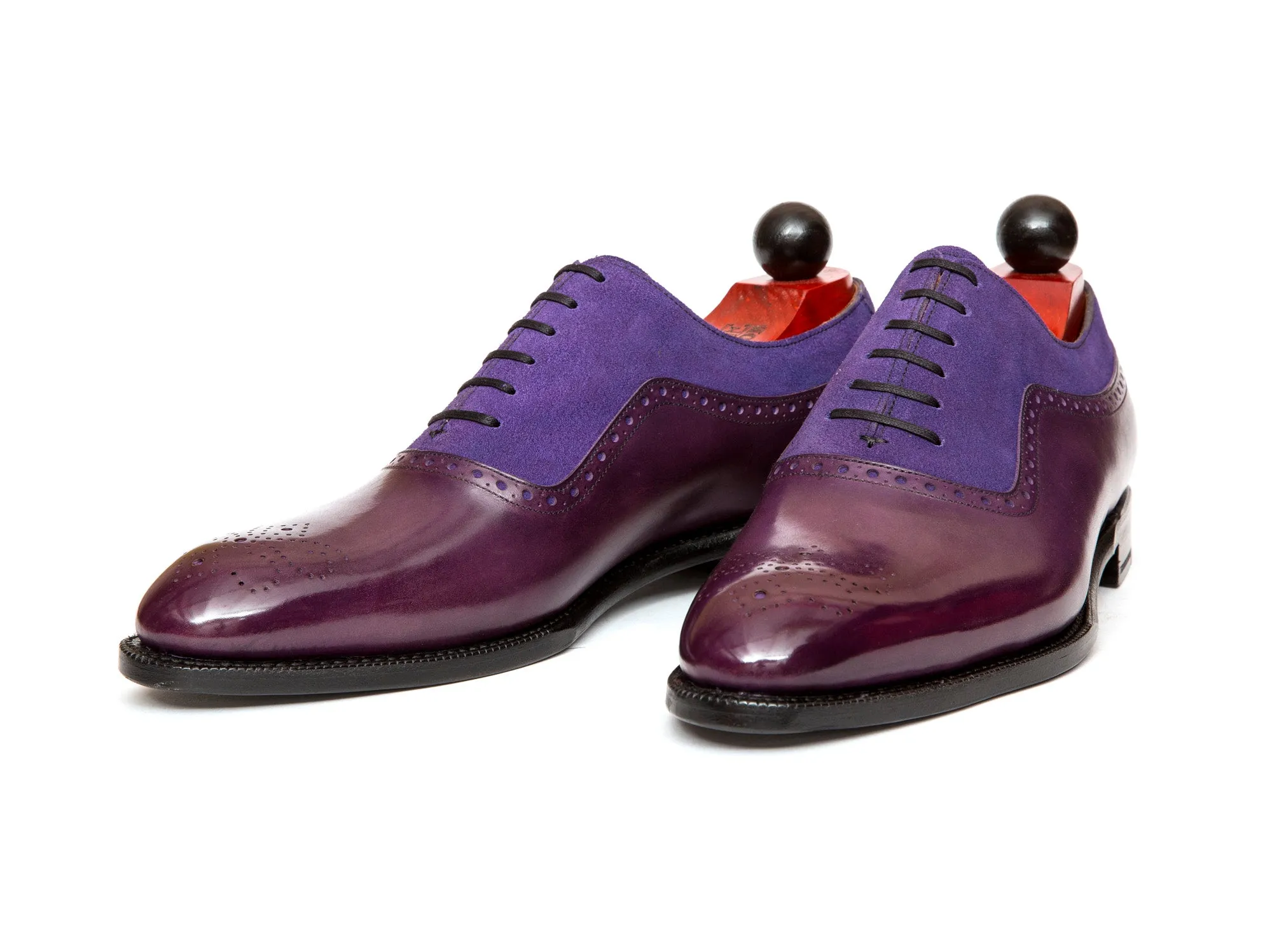 Roosevelt - MTO - Purple Calf / Purple Suede - NGT Last - Single Leather Sole