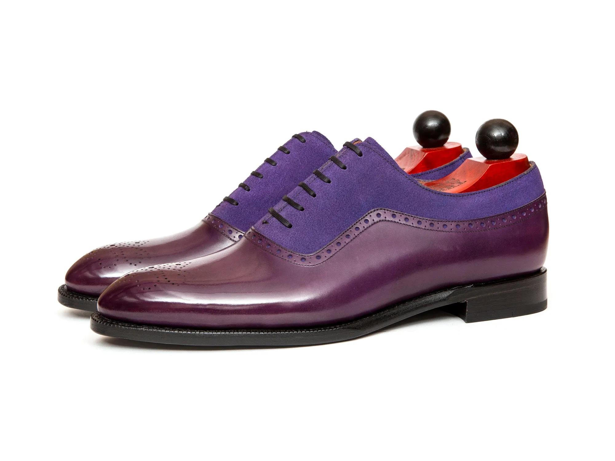 Roosevelt - MTO - Purple Calf / Purple Suede - NGT Last - Single Leather Sole