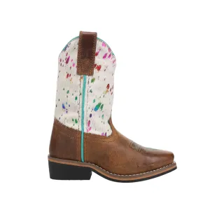 Rumi Metallic Square Toe Cowboy Boots (Little Kid-Big Kid)