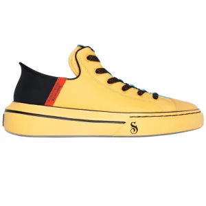 Skechers Men's 251035 Snoop One-OG Leather Yellow Black Slip Ins Casual Shoes