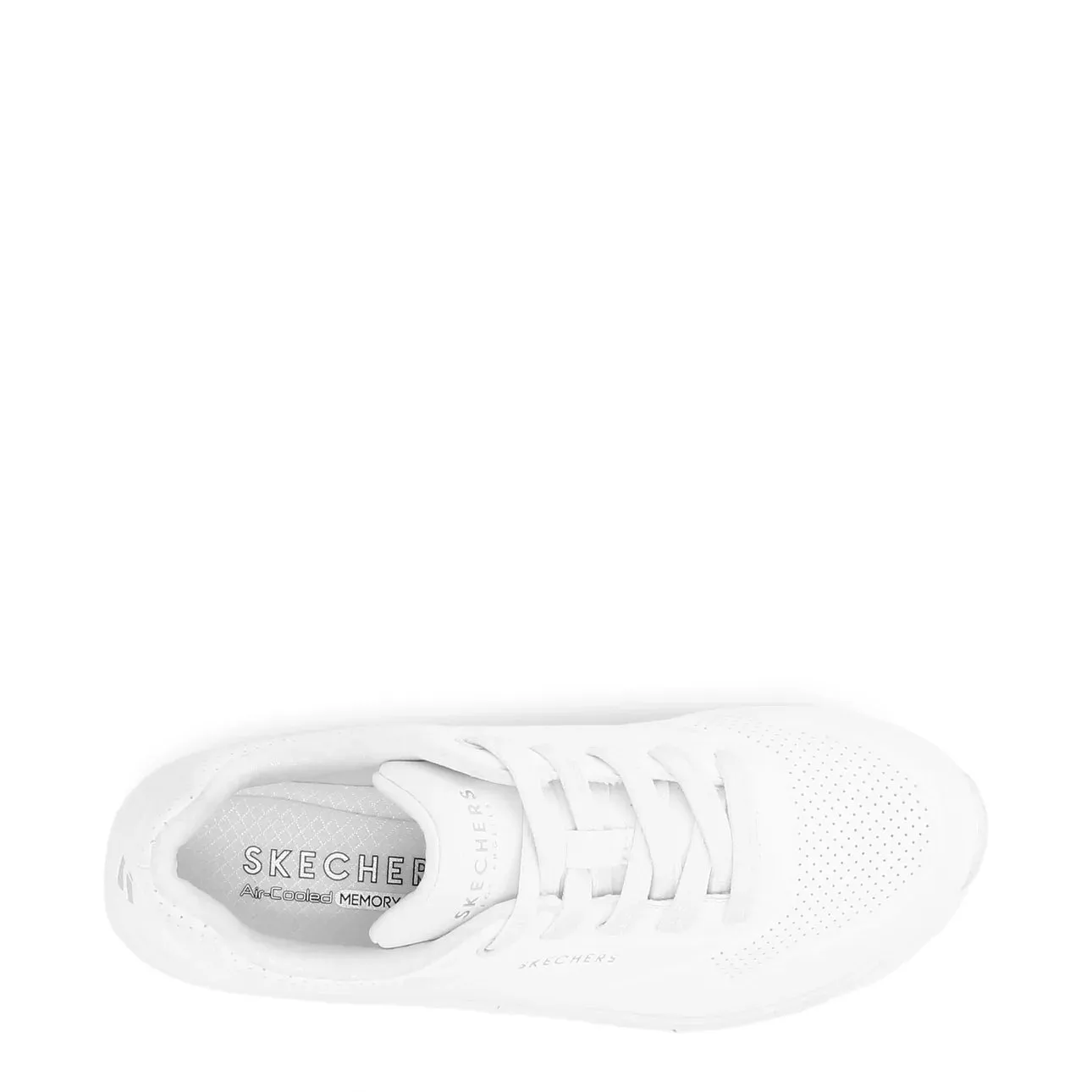 SKECHERS WOMENS UNO STAND ON AIR - WHITE