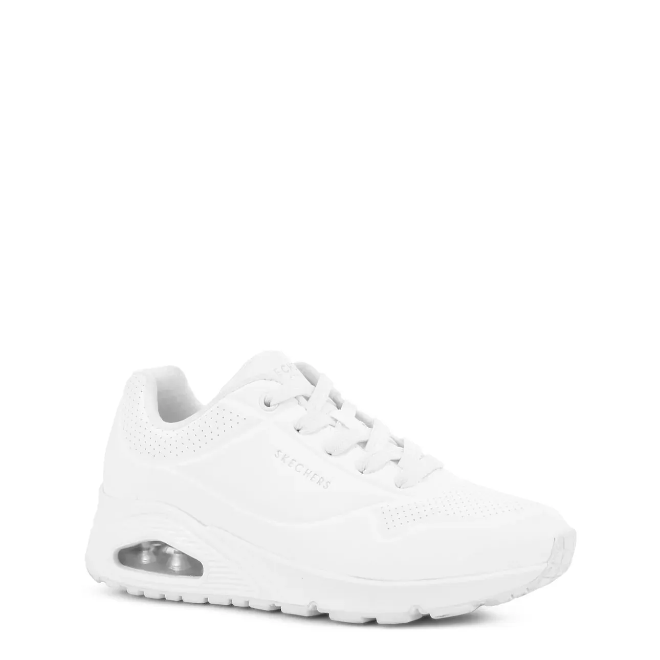 SKECHERS WOMENS UNO STAND ON AIR - WHITE