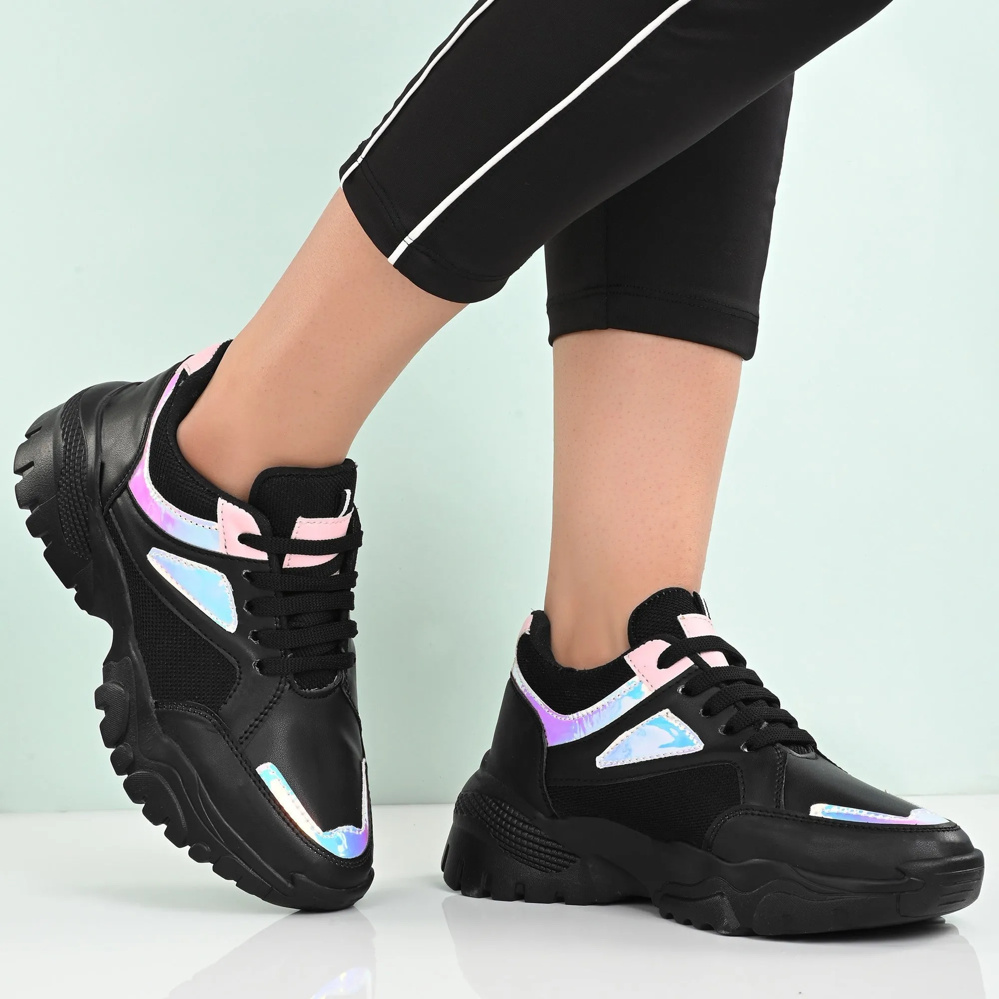 Stylish Sneakers For Women Black