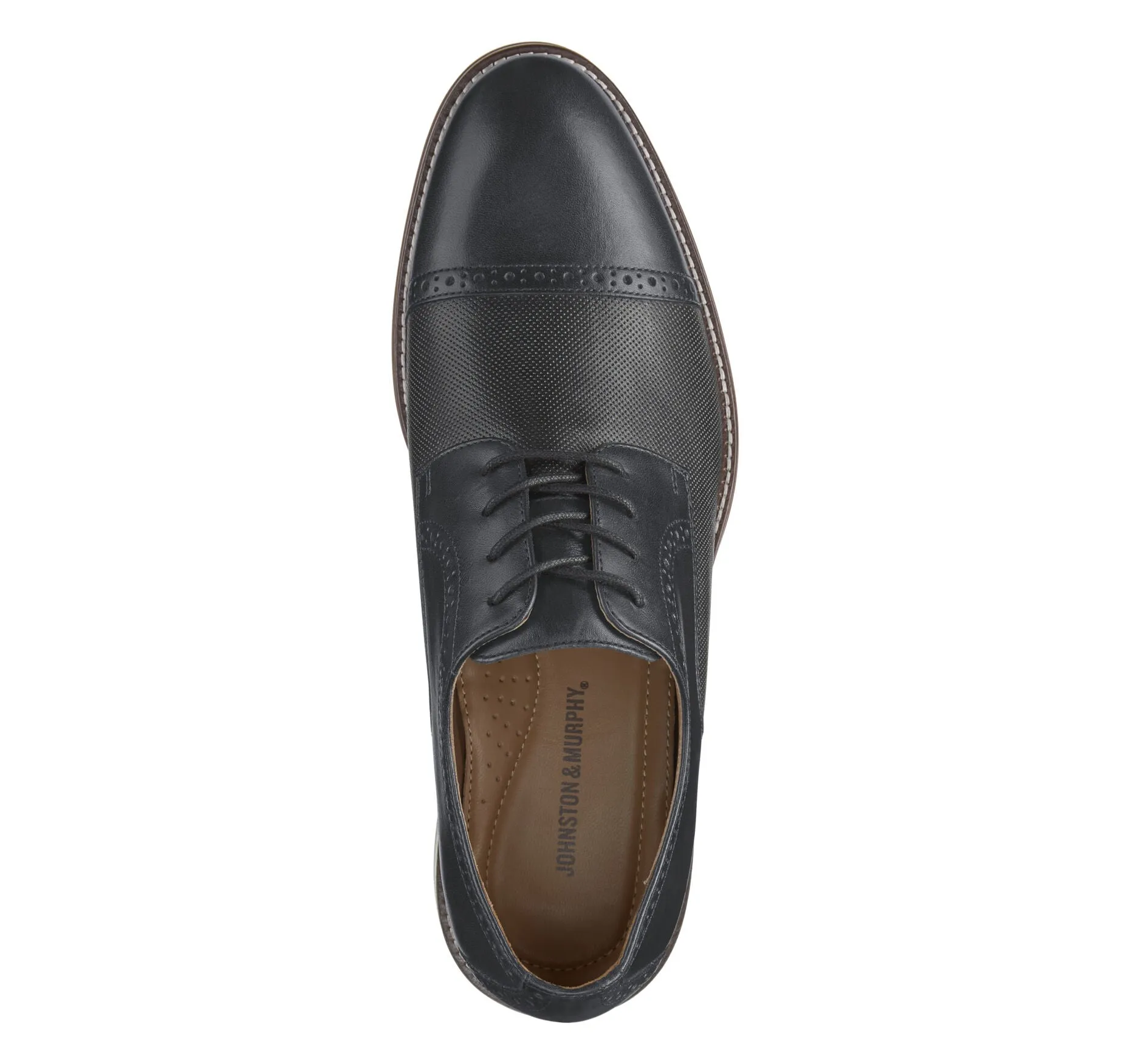 Sutton Embossed Cap Toe - Mens Cap Toe Oxford