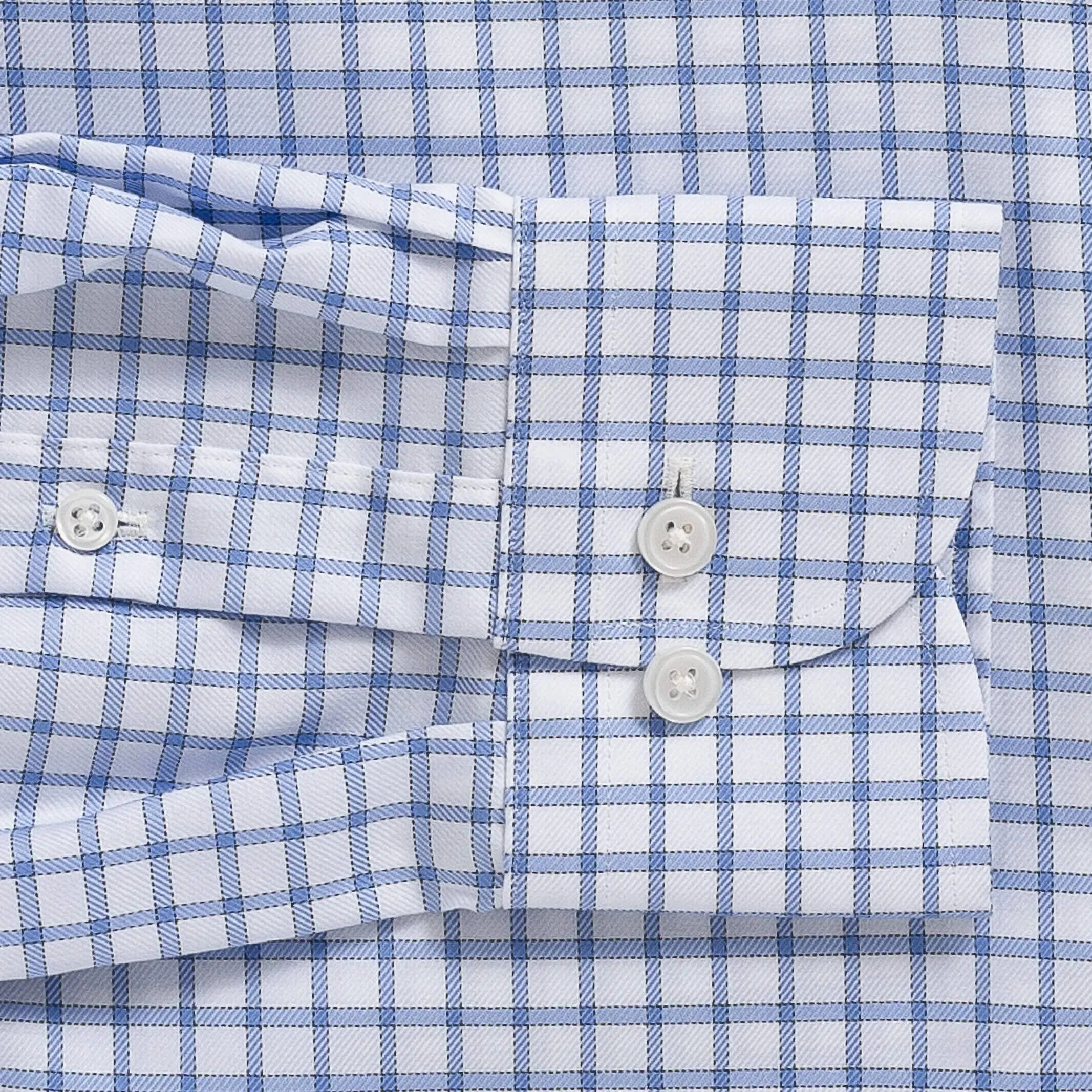 The Powder Blue Bateman Comfort Stretch Custom Shirt