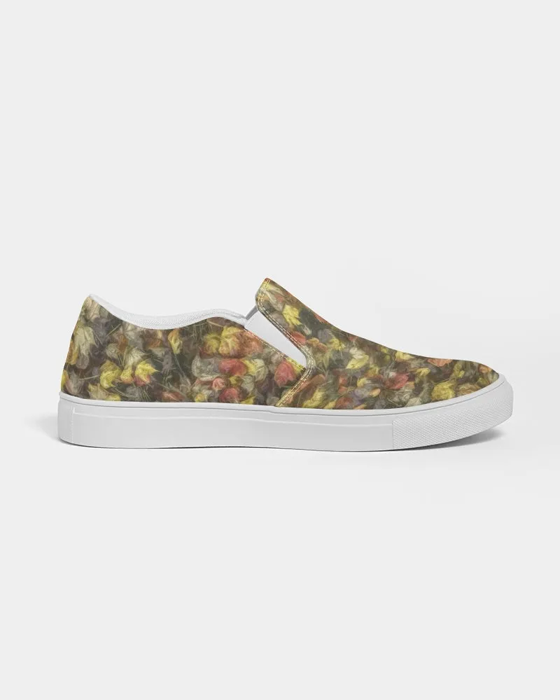 Van Gogh's Leaves of Fall Slip-On Canvas Shoe