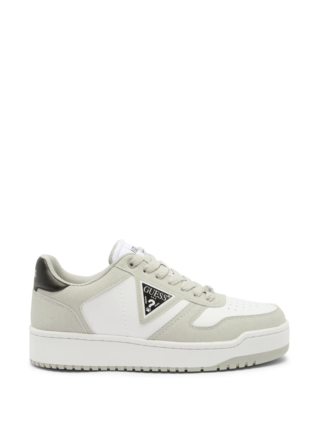 White Grey Aveni Low-Top Sneakers