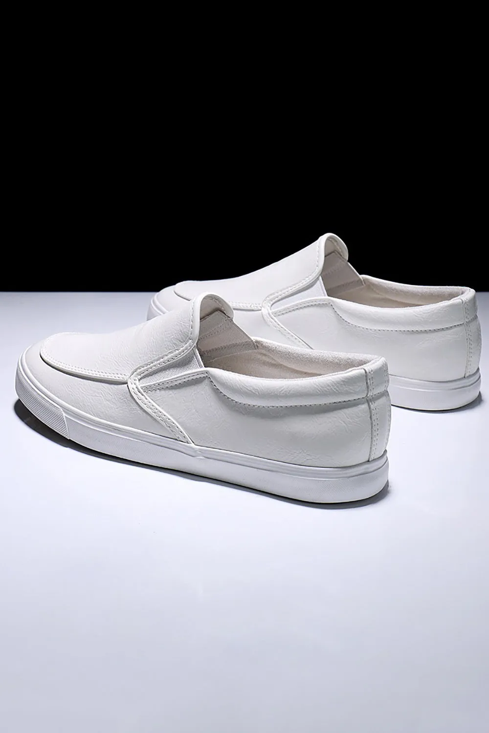 White Slip-on Light Weight Skate Shoes