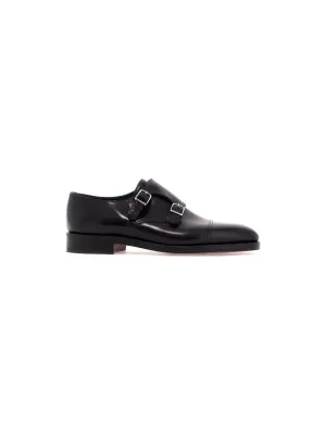 William Monk Strap Leather Loafers