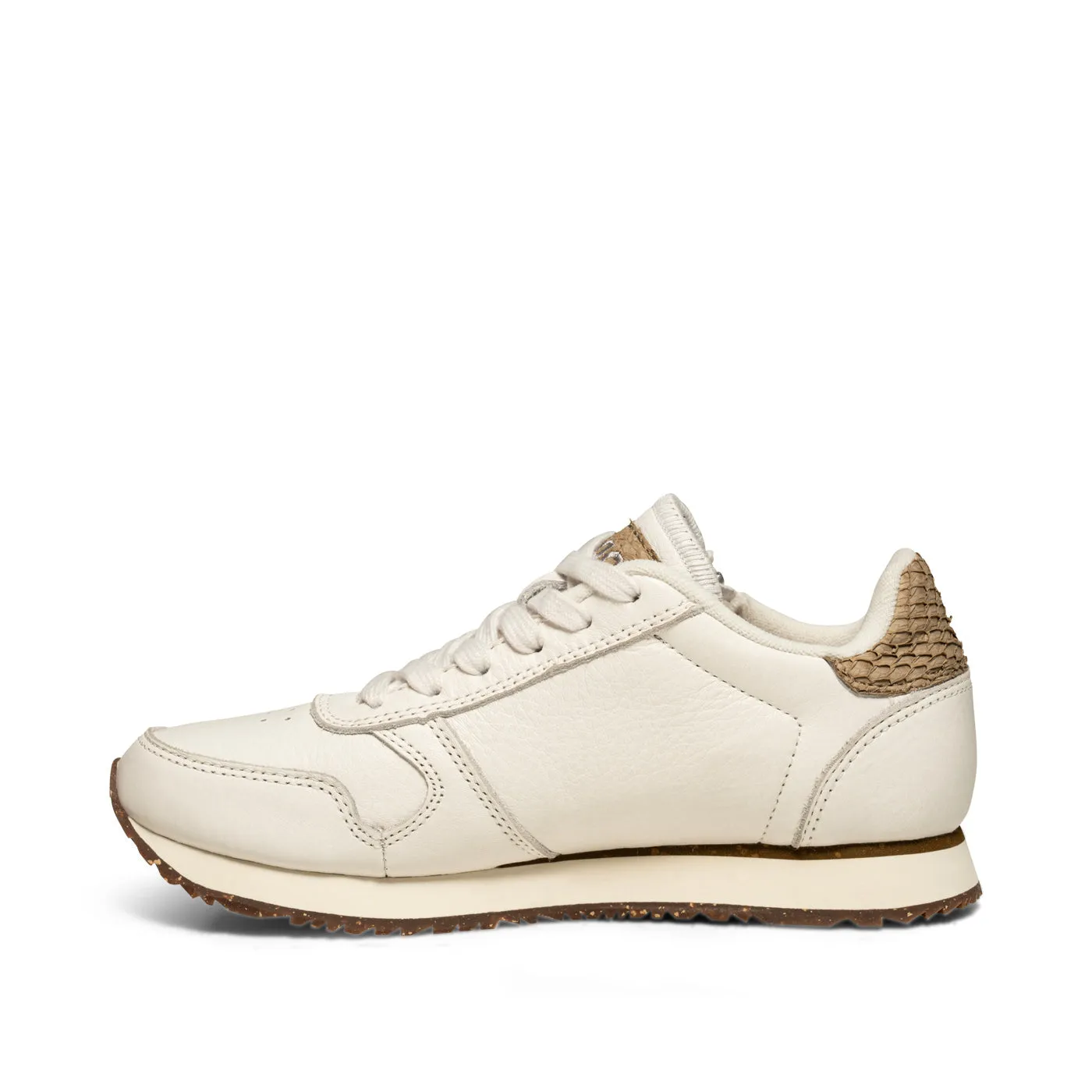 WODEN Ydun Leather Zipper Blanc de Blanc