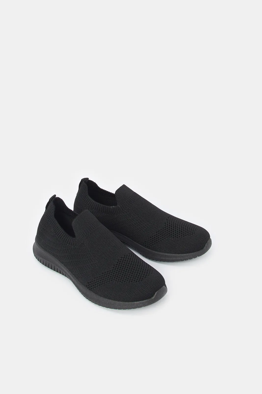 Women Black Slip On Sneaker