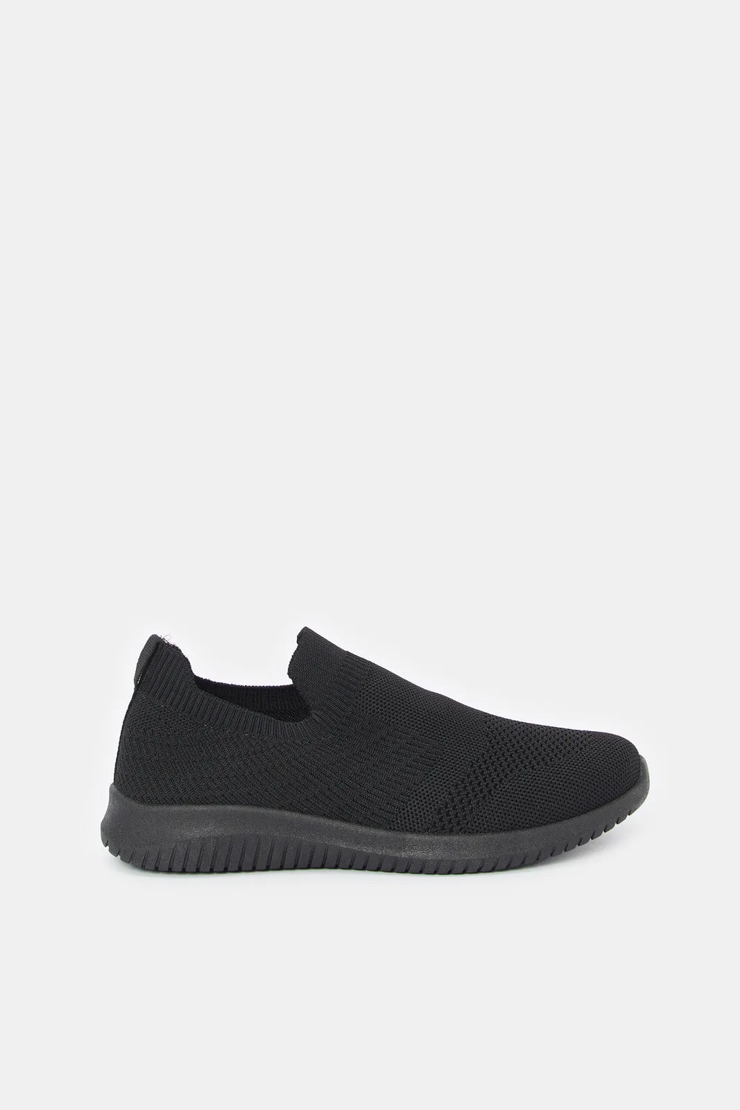 Women Black Slip On Sneaker