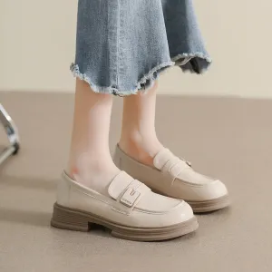 Women Minimalist Comfort Solid Casual Loafers