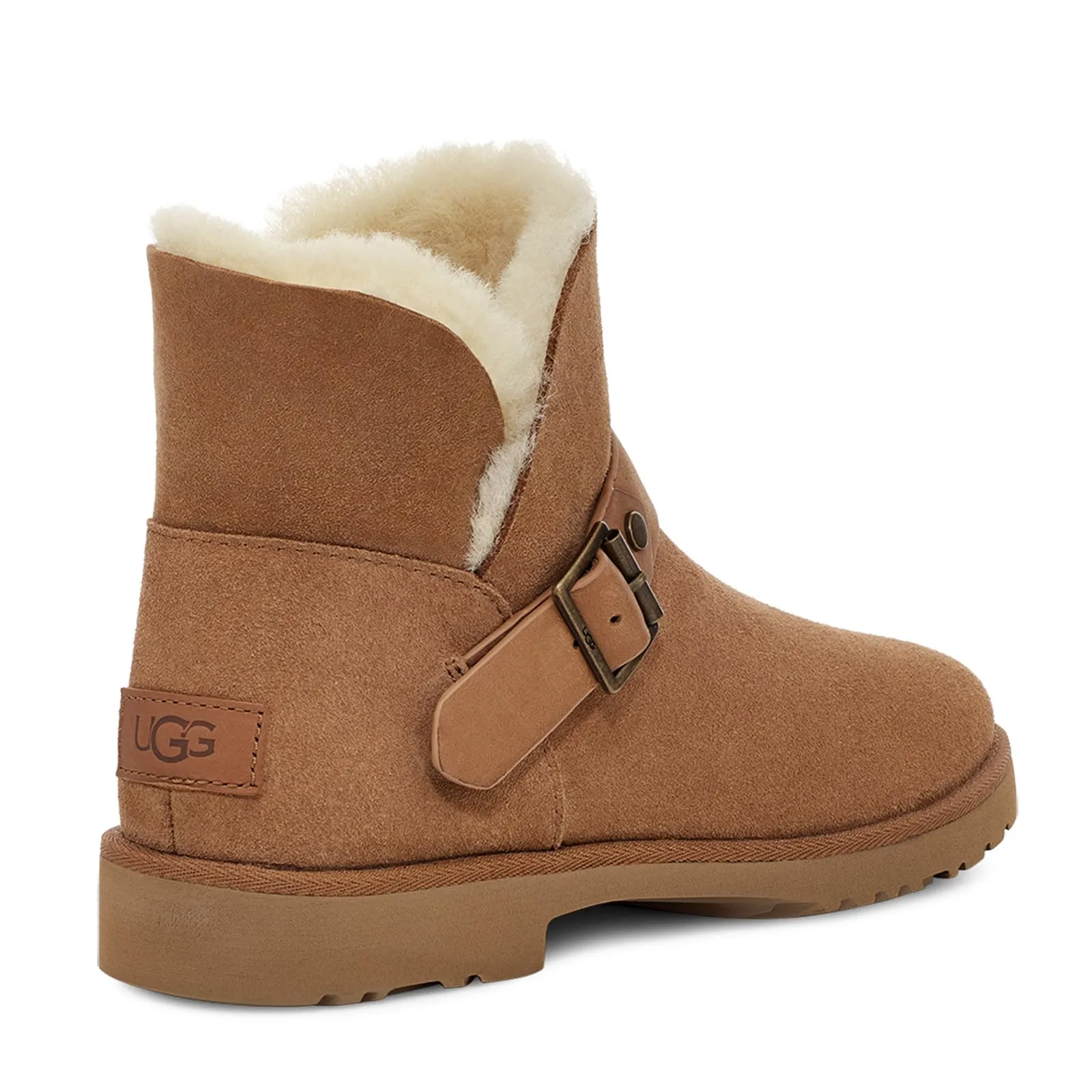 Women's Shoes UGG ROMELY Suede Short Buckle Fashion Boots 1132993 CHESTNUT