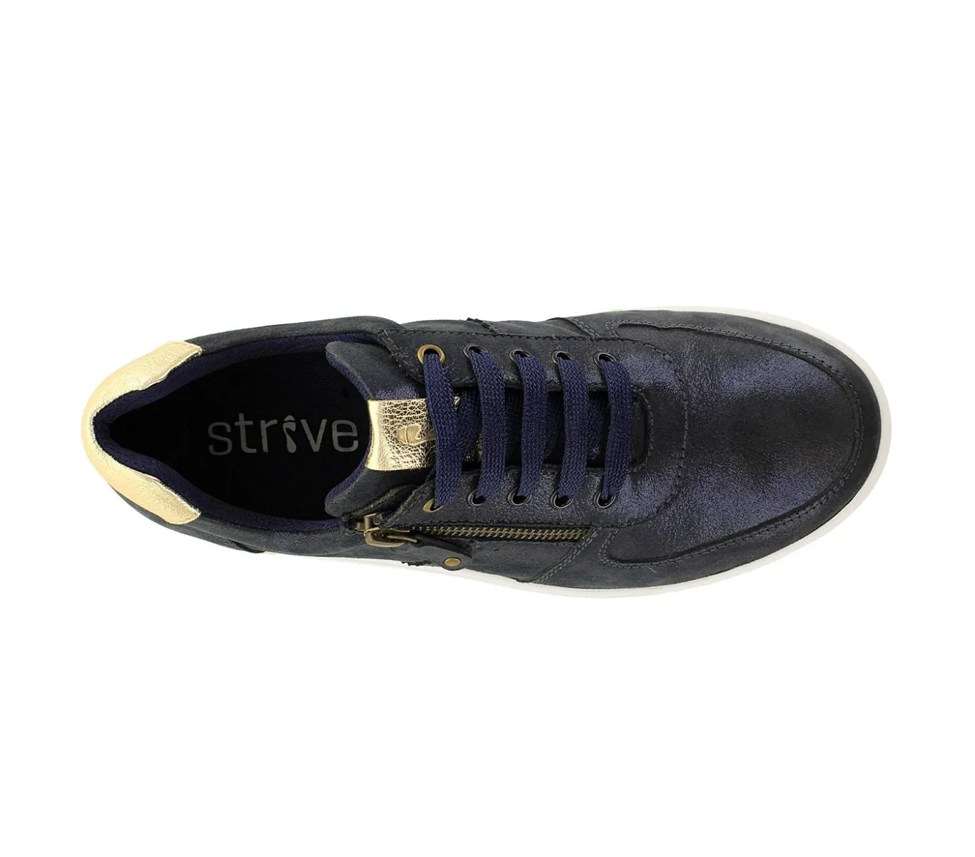 Women's Strive Footwear | Luxurious Madison Sneaker | Navy Sparkle